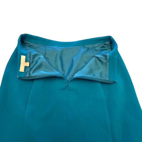 Banana Republic Womens Blue Pencil Skirt Size 6 Rear Zip Polyester/Spandex Blend - Picture 3 of 12